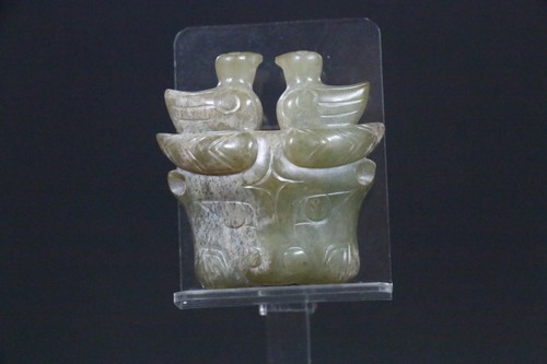 China archaic old jade bird - china,