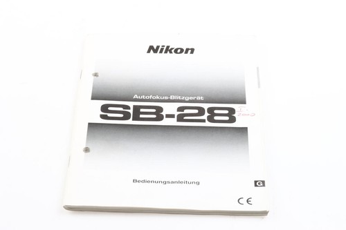 Nikon speedlight manual - nikon, sb-28