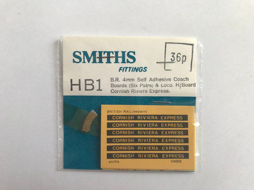 Smiths hb1 cornish riviera - hb1,