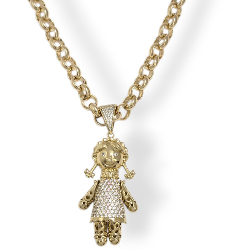 9ct gold large rag - xp,