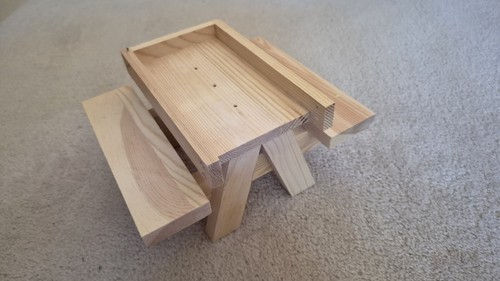 Wooden picnic bench - wooden,