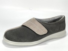 Brand New Hotter Wrap Women's Grey Suede Slippers Size 6 STD