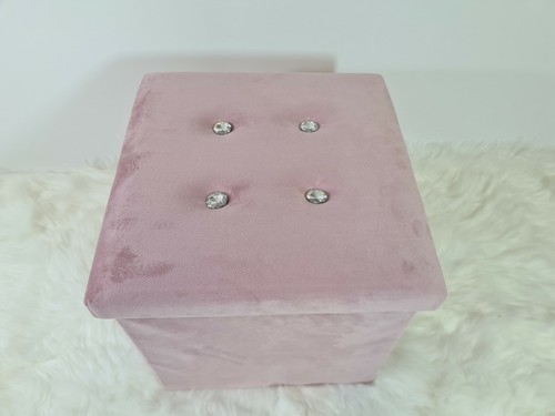 Folding ottoman storage box - folding,