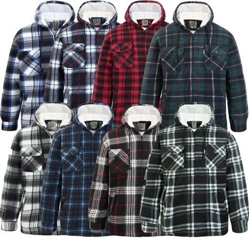 Mens padded shirt sherpa fur - mens,