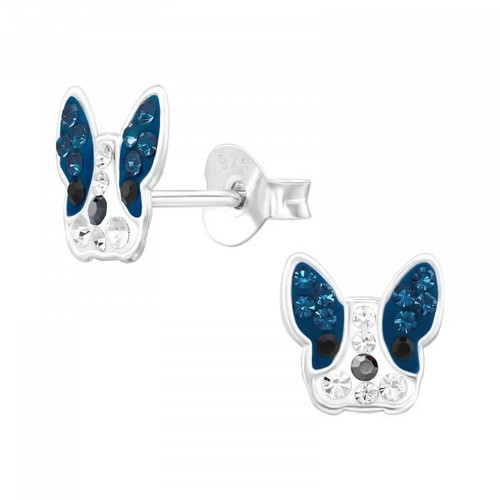 French bulldog ear studs - french,
