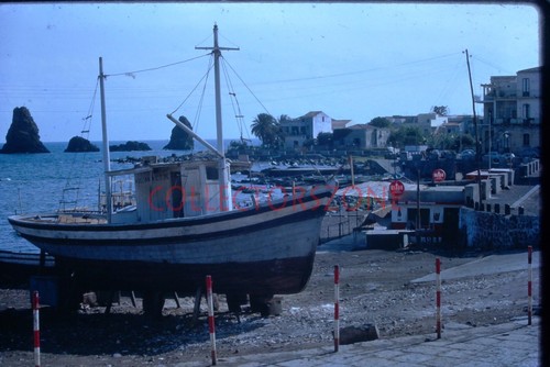 35mm slide 1970s fishing boats - 1970s,