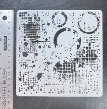 Stencil Background Dots circle