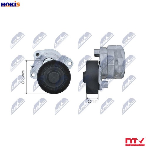 Tensioner pulley vribbed belt - pulley,