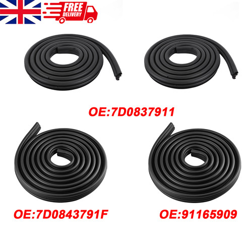 Door weatherstrip rubber - 4x,