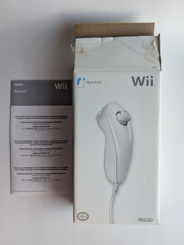 Wii white nunchuk nintendo - wii,