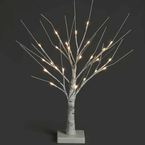 60cm pre lit - pre-lit, birch