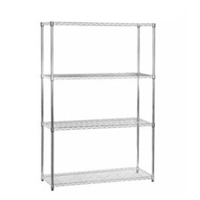 Garage Shelving 4 Tier Chrome