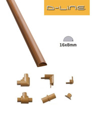 D-Line 16mm x 8mm Oak (Wood)