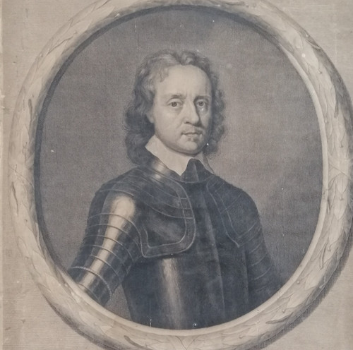 Antique portrait engraving - portrait,