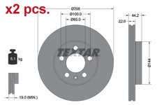 X2 PCS FRONT BRAKE DISC ROTORS