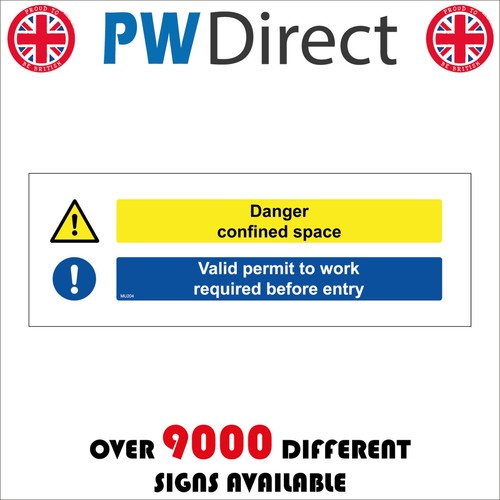 Sign danger confined space - sign,