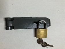 40mm BRASS PADLOCK WITH HASP AND STAPLE HEAVY DUTY