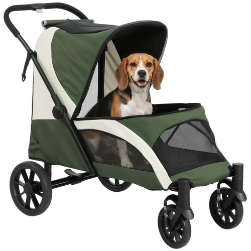 Pawhut foldable pet stroller - foldable,