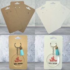 Keyring Display Cards 7x13cm