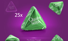 25 GREEN TRIANGLES QUALITY STREET DATED 08/26 CHOCOLATE CHOOSE YOUR OWN
