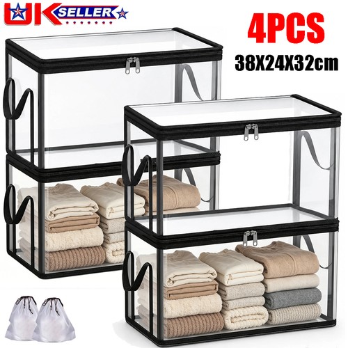 4pcs transparent clear - 4pcs, storage