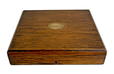 Empty Wooden Oak Cutlery Box