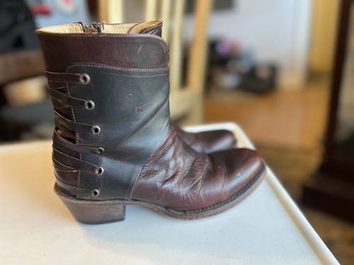 Stetson handmade leather - leather, ankle
