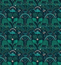 Clarke & Clarke Zambesi WallpaperW0121/06 Teal 10.05M X 52cm 