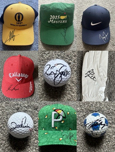 Golf memorabilia signed - memorabilia,