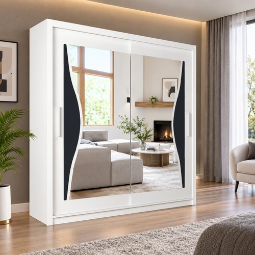 Batumi wardrobe black white - batumi,