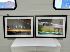 2x Aston Martin Vantage GT3 EVO Framed Photos - Very High Quality Le Mans WEC