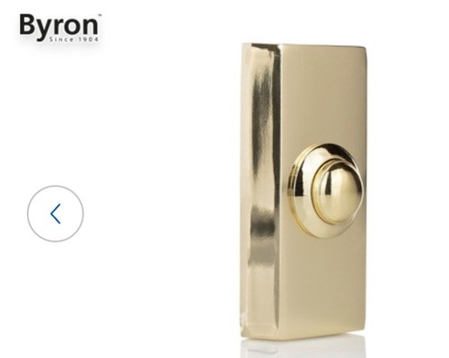 Byron 2204 metal bell push - bell,
