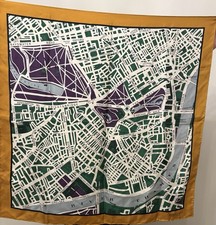 Burberry Prorsum Silk Scarf - London Map