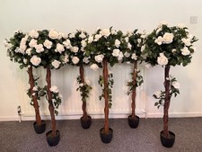 6 x 120cm rose tree artificial silk flower centrepiece wedding floral