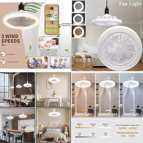Led ceiling light fan - ceiling, in