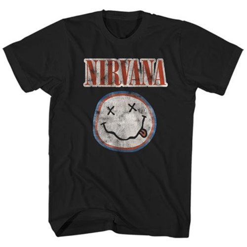 Nirvana distressed logo black - distressed,
