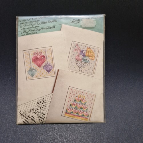Lanarte cross stitch card - card, kits