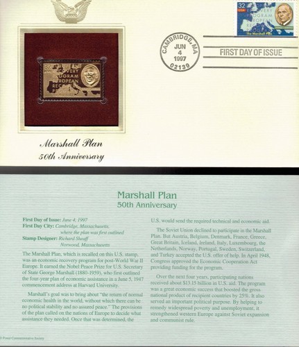 Marshall plan 50th - marshall, plan--50th