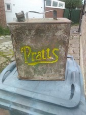 VINTAGE PRATTS 2 GALLON PETROL CAN 1927. NO LEAKS 98 YEARS OLD !!