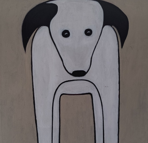 Terrier dog original painting - terrier,
