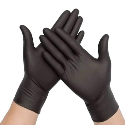Black disposable vinyl powder - black,