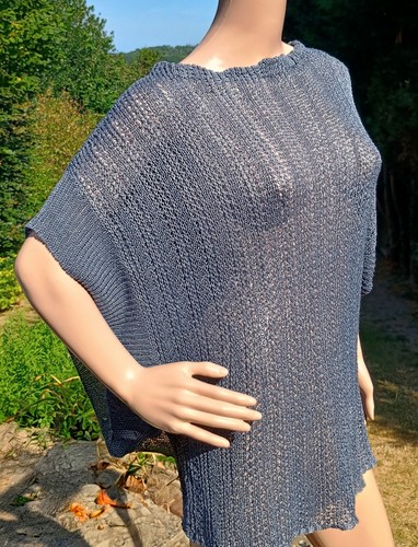 Oska blue open knit - blue,