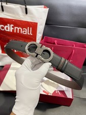 Ferragamo Reversible belt Black/Brown 120cm + gunmeta finish Gancini buckle