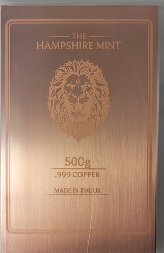 500 gram fine copper 999 - 500,