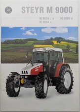 Steyr M 9000 Tractors Brochure, c 1990's - 9078, 9078 A, 9086 A, 9094 A
