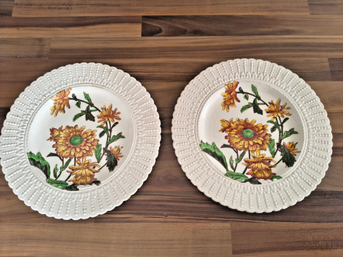 Pair antique cauldon 2473 - of,