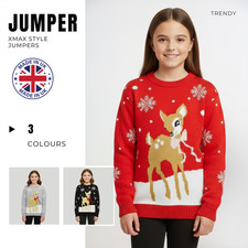 Girls Boys Xmas Jumper