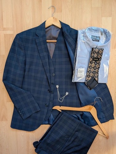 Piserro plaid piece suit - 4-piece,