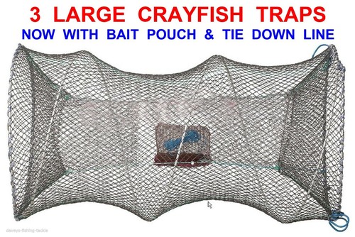 Large crayfish traps - 3, traps+line