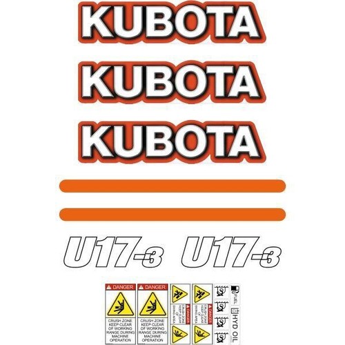 Decal sticker set - set, u17-3